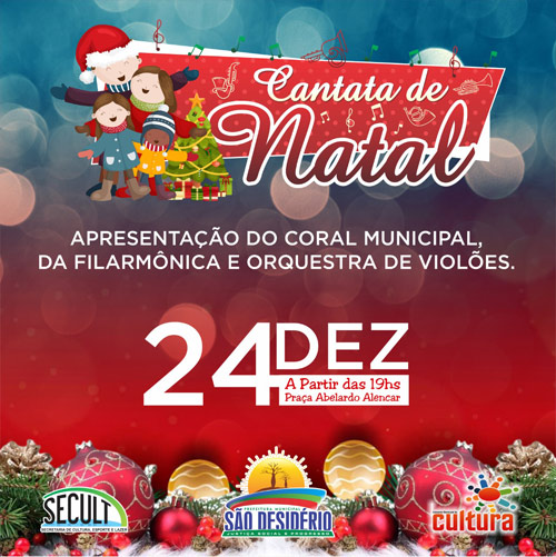 Prefeitura do Paudalho promoverá Cantata Natalina neste sábado (18